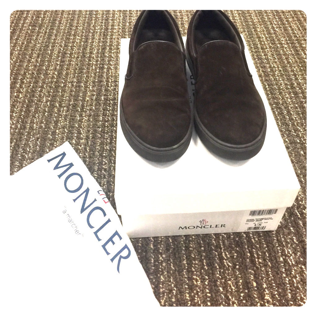Moncler - Suede Slip On Shoes Size 36